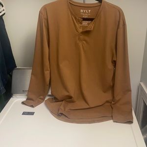 Bylt Basics drop-cut Henley shirt